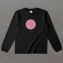 和柄長袖Tシャツ　矢絣 -彩・円-［長袖］
