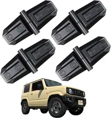 elfoLiz 車用 カスタムパーツ ダミーヒンジ 汎用 両面テープ貼付 ドレスアップ アクセサリー アウターヒンジ(4個セット)のサムネイル
