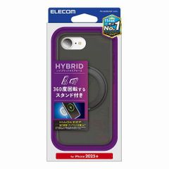 [신품 · 5 영업일에 발송] ELECOM ELECOM PMA25SMAGSTBK [iPhone2025 봄] 하이브리드 케이스 MAGKEEP 스탠드