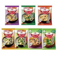 味の素 具たっぷり味噌汁 フリーズドライ 即席味噌汁 インスタント味噌汁 栄養 簡単調理 味噌汁 みそ汁 おみそ汁 味噌汁の具 7種 各1個 7食セットのサムネイル