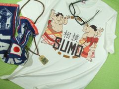 相撲Ｔシャツ　お相撲さんのＴシャツ　力士のＴシャツ　日本文化　国技　大相撲Ｔシャツ　SUMO T-shirt