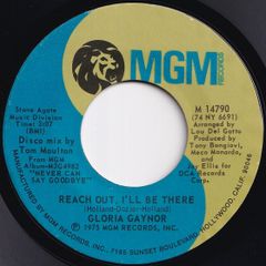 Gloria Gaynor Reach Out, I'll Be There / Searchin' MGM US M 14790 211831 SOUL DISCO ソウル ディスコ レコード 7インチ 45
