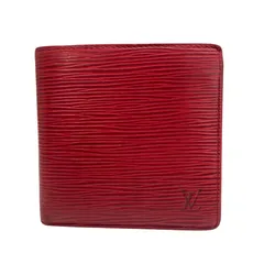 LOUIS VUITTON【ルイヴィトン】エピ 折財布 レッド ファスナー付