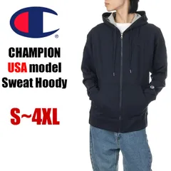 【新品・未使用】【ジップパーカー】【S～4XL】チャンピオン スウェット ジップ パーカー ネイビー／紺 USAモデル メンズ レディース キッズ 大きいサイズ ビッグサイズ CHAMPION フルジップ ロゴ 無地 裏起毛 ゆったり ブランド