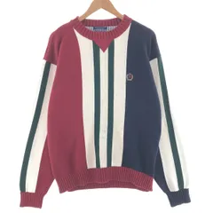 古着 90年代 トミーヒルフィガー TOMMY HILFIGER コットンニットセーター メンズL ヴィンテージ/taa001530