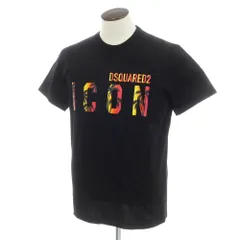 【新品】ディースクエアード DSQUARED2 コットン クルーネック 半袖Ｔシャツ ブラック【サイズXL】【メンズ】