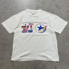 90s.USA製 パラリンピック Tシャツ ホワイト L【ST147】