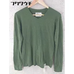 ◇ AZUL BY MOUSSY アズールバイマウジー Vネック ニット 長袖 セーター サイズS カーキ レディース 【中古】 【1002802382949】