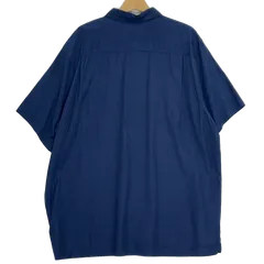 アロハシャツ 総柄 US古着 ボタンダウン オープンカラー 開襟シャツ レーヨンシャツ 半袖 シャツ オーバーサイズ ビッグシルエット China製 メンズ XXL ブラック/その他