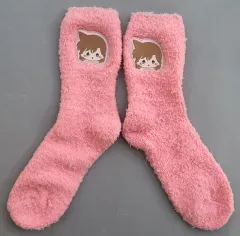 【中古】衣類 毛利蘭 ルームソックス ピンク フリーサイズ 「セガ ラッキーくじオンライン 名探偵コナン -もこもこリラックスタイム-」 C-2賞