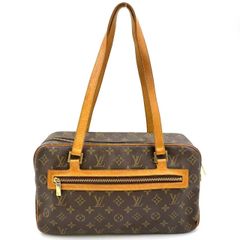 LOUIS VUITTON シテGM モノグラム モノグラム レザー×PVC ブラウン ショルダーバッグ ゴールド M51181
