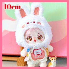 ぬい服 ♡ 12cm-13cm（いつぬい） ♡ 着ぐるみ ♡ u34 10cm ぬい服 かわいい うさぎ ベビー服 ブルー 着ぐるみ服