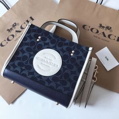 ＜コーチバッグ＞COACH/コーチバッグ ハンドバッグ C5638 デニムマルチ シグネチャー トートバッグ ショルダーバッグ クロスボディー レディースバッグ 斜めがけバッグ アウトレット品 紙袋付属　新品未使用