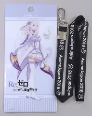 【中古】収納・携帯用アイテム エミリア オリジナルチケットホルダー(ネックストラップ付) 「Re：ゼロから始める異世界生活」 AnimeJapan 2018グッズ