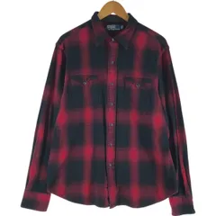 古着 ラルフローレン Ralph Lauren POLO by Ralph Lauren オンブレチェック 長袖 ウエスタンネルチェックシャツ メンズL相当/eaa526626