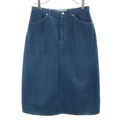 リーバイス 90s 日本製 オールド ミモレ丈 デニムスカート L ブルー Levi's レディース
