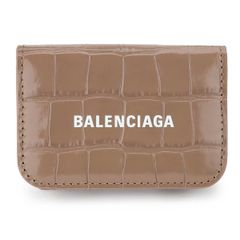 BALENCIAGA 三つ折り財布 クロコ型押し グレージュ - メルカリ