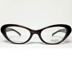 Vera Wang ヴェラ・ウォン 正規新品 イタリア製 Fox型 メガネ / 米国ブランド / Demi Horn / レディース