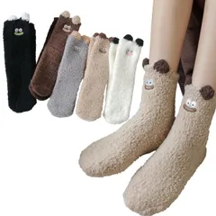 【迅速発送】Sandy Ting「5足セット」レディース 厚手 防寒靴下 もこもこソックス ふわふわ 裏起毛 可愛い ぽかぽか 女性 冬 冷え対策 暖かい ショート 睡眠 22-25CM