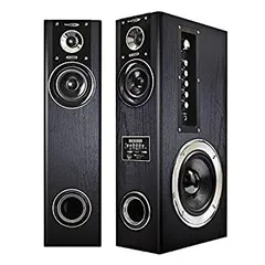 中古品　クマザキエイム TS-120BW 中古-非常に良い】 クマザキエイム アンプ内蔵タワースピーカー