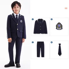 子供服　4点セット 子供スーツ 学生服 フォーマル ブレザー キッズ  男の子 発表会 入学式 入園式  七五三 結婚式 卒園式 卒業式100 110 120 130 140 150cm