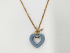 WEDG WOOD ハートモチーフ ネックレス ゴールド ブルー - メルカリ