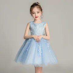 ☆ ブルー ☆ 150cm ☆ キッズフォーマルドレスショートxjformaldress02 女の子 ドレス 子供服 フォーマル フォーマルワンピース フォーマルドレス フラワーガール 子供ドレス 子どもドレス ジュニア 子ども服 こども服 キッズ服