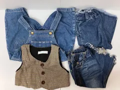 ベビー服　まとめ　4着　デニム　ズボン　オーバーオール　サロペット　ベスト　BREEZE ブリーズ　branshes ブランシェス　Tolo Rabbit　70 80 90