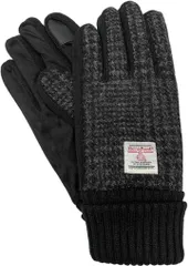 nature et evoluer ハリスツイード HARRIS Tweed メンズ スマホ対応 裏ボア MSGB069 BKC(グレンチェック,  大人)