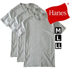 Hanes 《060グレー》 新品 未使用 ヘインズ 半袖Tシャツ  3Pパック インナーTシャツ クルーネック 丸首 綿100％ 【H4D】【ゆうパケット】 ファッション メンズ 