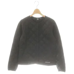 モンベル Montbell スペリオダウンラウンドネックジャケット アウター ロゴ刺繍 M ブラック /DO ■OS