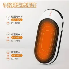 [新品セール]電気カイロ  USB ハンドウォーマー 大容量バッテリー軽量省エネ