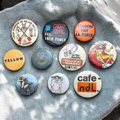 CW バイク イラスト アート アニメ 缶バッジ ビンテージ アンティーク 50s ~ 60s 70s 80s 90s 00s 小物 アクセサリー 古着 USA アメリカ ユーロ 仕入れ ロック バイカー アメカジ ストリート  p20/