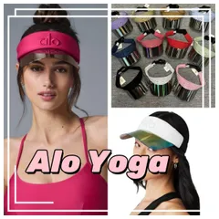 Alo Yoga 帽子 サンバイザー ロゴ アローヨガ テニス 新店セール☆ Alo Yoga 帽子 サンバイザー ロゴ アローヨガ