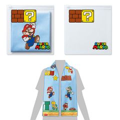 【新品/在庫あり】[スーパーマリオトラベルグッズ] スーパーマリオ クールタオル＆ポーチ（マリオキャラクターズ）