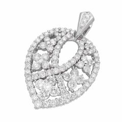 ダイヤモンド(2.00ct) ペンダントトップ PT900 プラチナ 鑑別書【送料無料】【中古】25030231