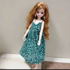 【36】2点セット リゾートワンピースとピアス ハンドメイド服 リカちゃん