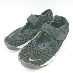 ◇ Θ NIKE ナイキ 足袋デザイン メッシュ ローカット スニーカー シューズ サイズ25 ブラック系 レディース E  【1507030012199】