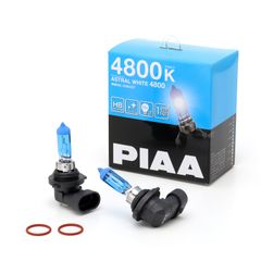 PIAA(ピア) 車用 バルブ ヘッドランプ/フォグランプ用 ハロゲンバルブ HB3/HB4/HIR1/HIR2 4800K アストラルホワイト 車検対応 2個入 12V 55W(115W相当) 安心のメ [4800K] [HB3/HB4/HIR1/HIR2]