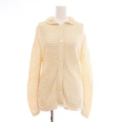 B&Y ユナイテッドアローズ BEAUTY&YOUTH ビューティー&ユース コットンシルク メッシュニットカーディガン ニット 長袖 ステンカラー オフホワイト 16281050933 /KU