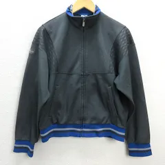 D■90s■アディダス/adidas トレフォイルロゴ刺繍 ジャージジャケット JKT【M】灰/MENS/26【中古】