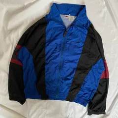 【激レア】ナイキ 90s銀タグナイロンジャケット マルチカラー M相当