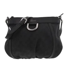 【中古】 GUCCI （グッチ） ｱﾋﾞｰ GGｷｬﾝﾊﾞｽ ｼｮﾙﾀﾞｰﾊﾞｯｸﾞ バッグ ショルダー/メッセンジャーバッグ GG Canvas leather Black ブラック 265691 used:B