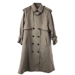RUIRUE BOUTIQUE ルイルエ ブティック Super120'sウール ロングルーズトレンチウールコート グレージュ系 Mのサムネイル