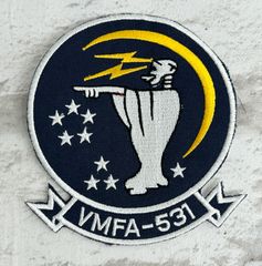 ◾️灰色の亡霊◾️米海兵隊 VMFA-531「グレイゴースツ」部隊章ワッペン【p-002】