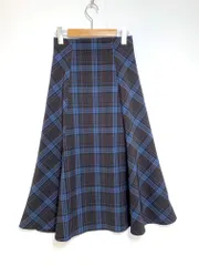 美品 Rope Picnic ロペピクニック GDC-52100 チェックセミマーメイド スカート size36/ダークブラウン ■■レディース