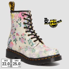 【正規品取扱店･新品】 ドクターマーチン ブーツ レディース 1460 8 ホール Dr.Martens 1460 FLORAL MASH UP LEATHER LACE UP BOOTS 花柄 ヴィンテージ ショートブーツ