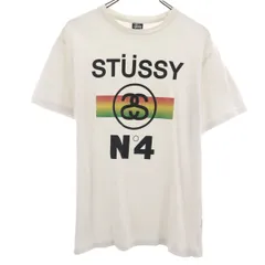 STUSSY ステューシー 半袖 Tシャツ L オフホワイト メンズ 古着
