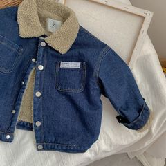 韓国風子供服 ベビー服 　男女兼用　デニム　アウター　コート　ジャケット 暖かい