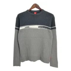 S.Oliver リブニット セーター グレー (メンズ XL) 中古 古着 S9828